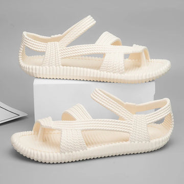 Xajzpa Beach Vacation Summer Sandals for Men Fashion Comfortable Couples Retro Roman Sandals Non-Slip Eva Outdoor Open-Toe Water Shoes